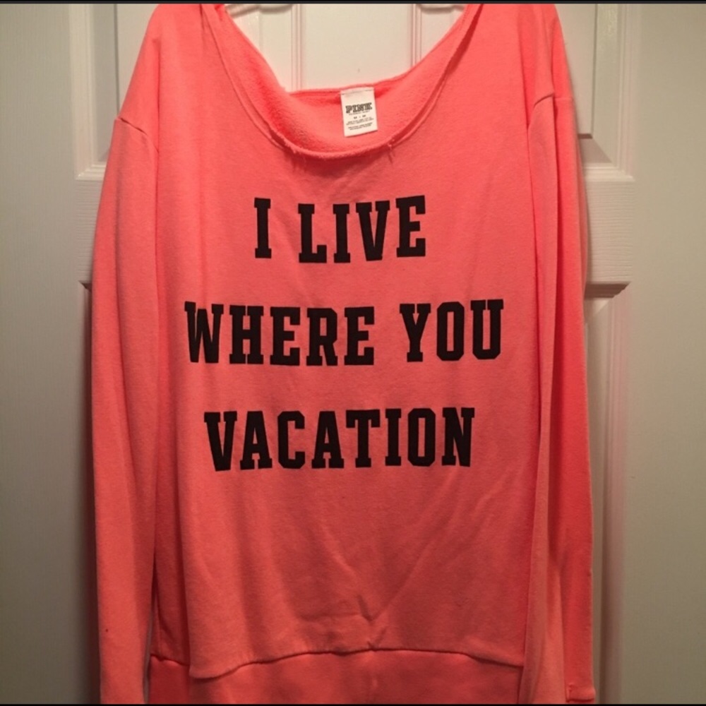 Victoria Secret off the shoulder sweatshirt